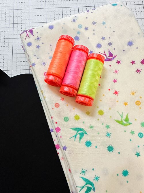 Tula Pink Aurifil Neon Thread Artisan Challenge