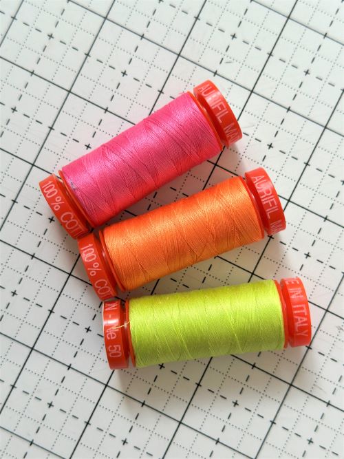 Tula Pink Aurifil Neon Thread